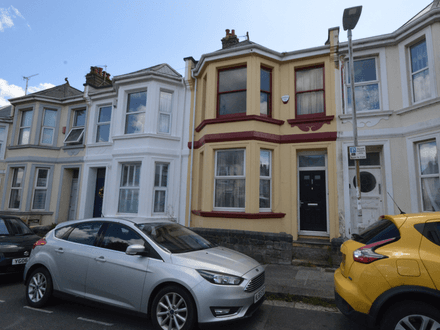 Three bedroom terraced property in central Plymouth needing renovation